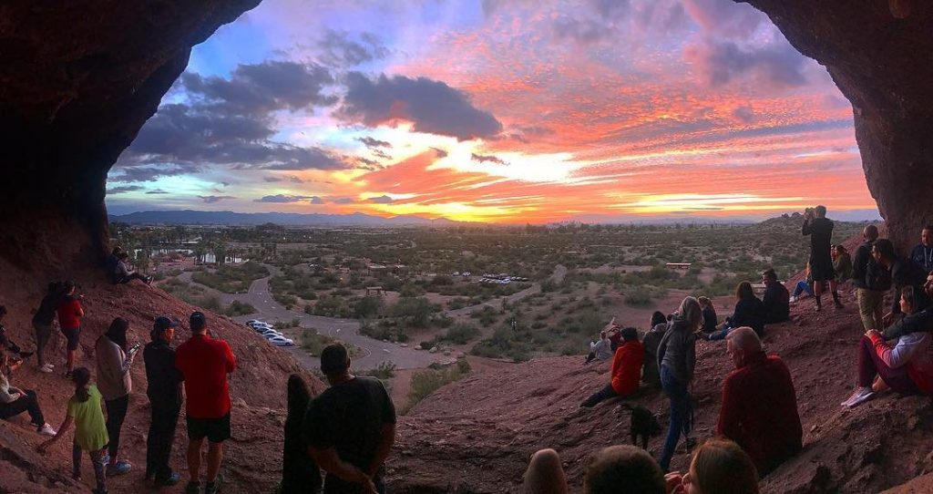 Papago Park Sunset in Phoenix Arizona